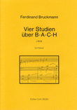 Vier Studien über B-A-C-H für Klavier (1958)
