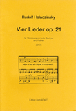 Vier Lieder für Mezzosopran (Bariton) und Klavier op. 21 (1951-1953)
