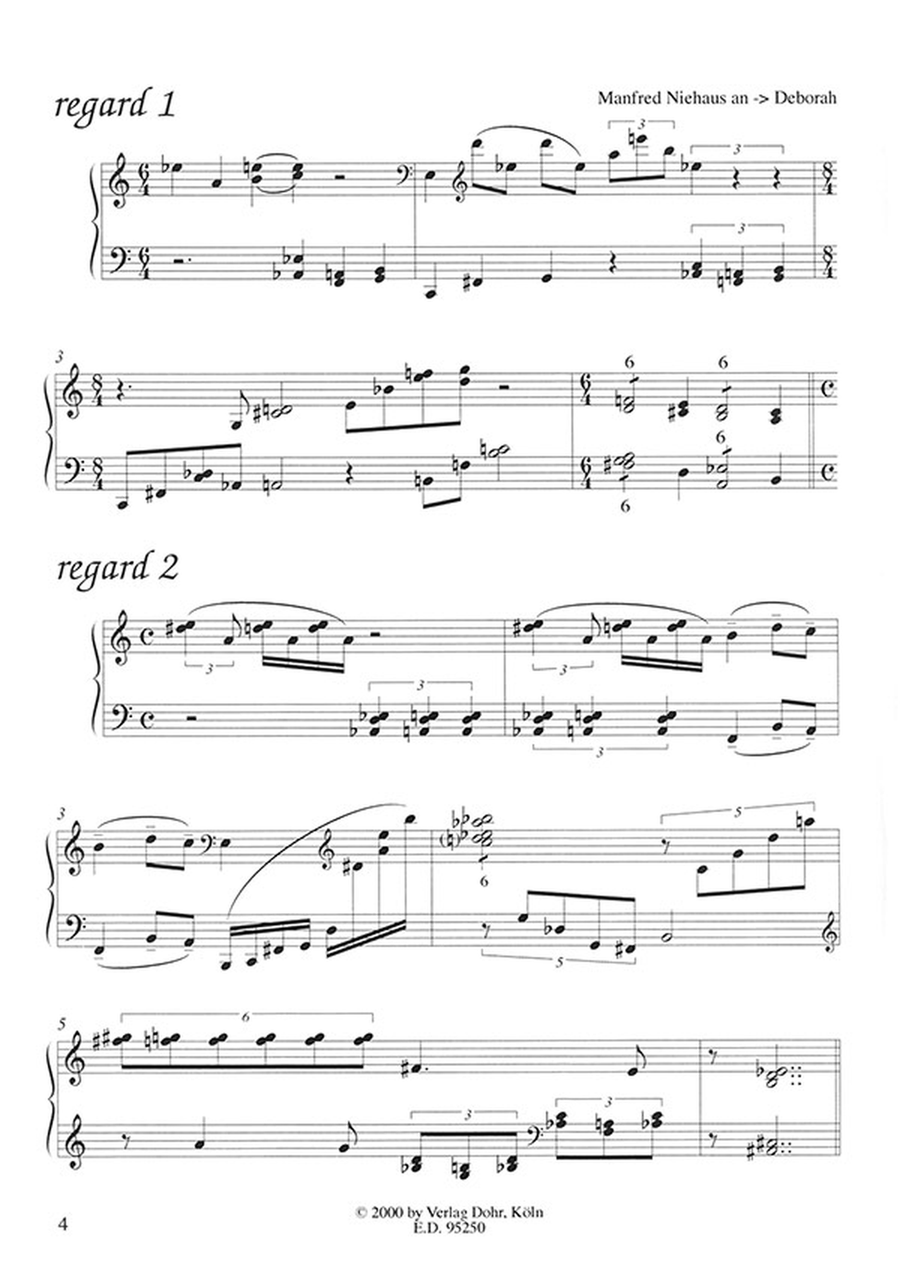 Douze Regards sur le Cadavre de Erik Satie pour le piano (1994) Piano Solo scores gallery preview page 2