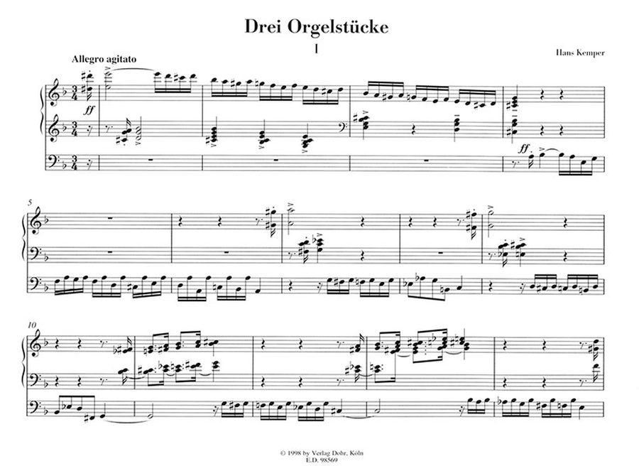 Drei Orgelstücke Drei Orgelstücke Organ scores gallery preview page 2