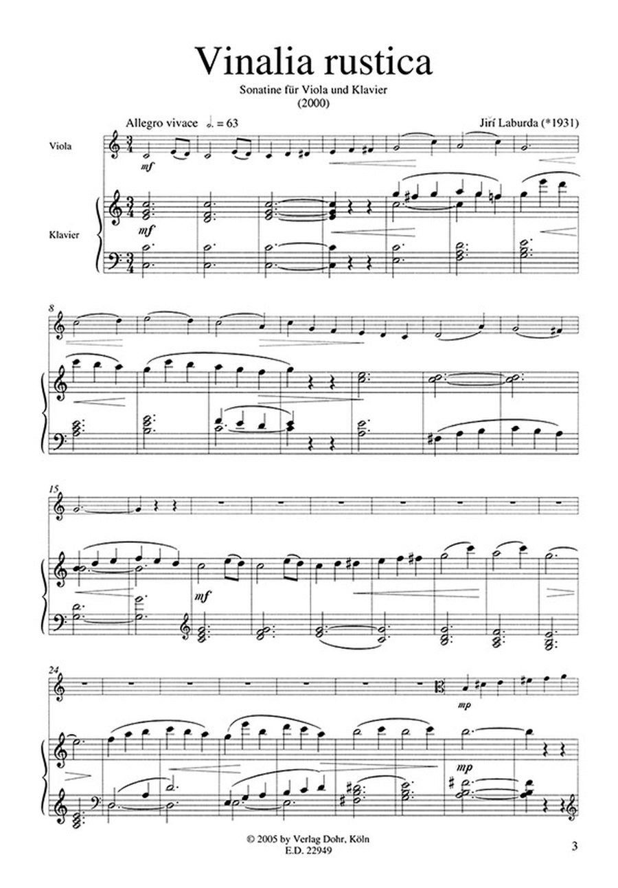 Vinalia rustica für Viola und Klavier (2000) Piano Accompaniment scores gallery preview page 2