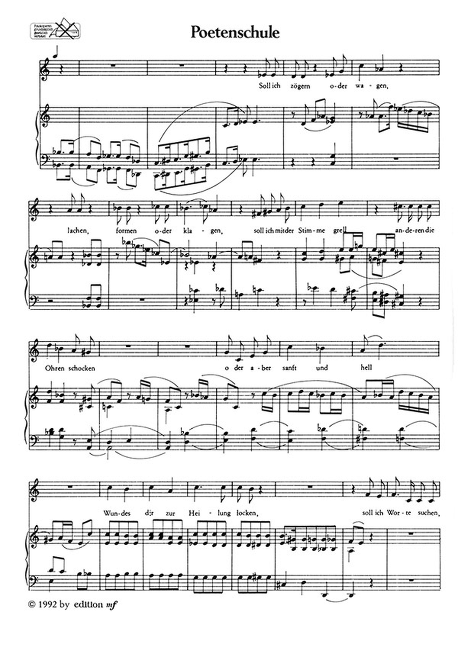 Solo-Sonate für Menschenstimme op. 112 (1989) -Vier Lieder nach Gedichten von Ursula Matenaer- Piano scores gallery preview page 2