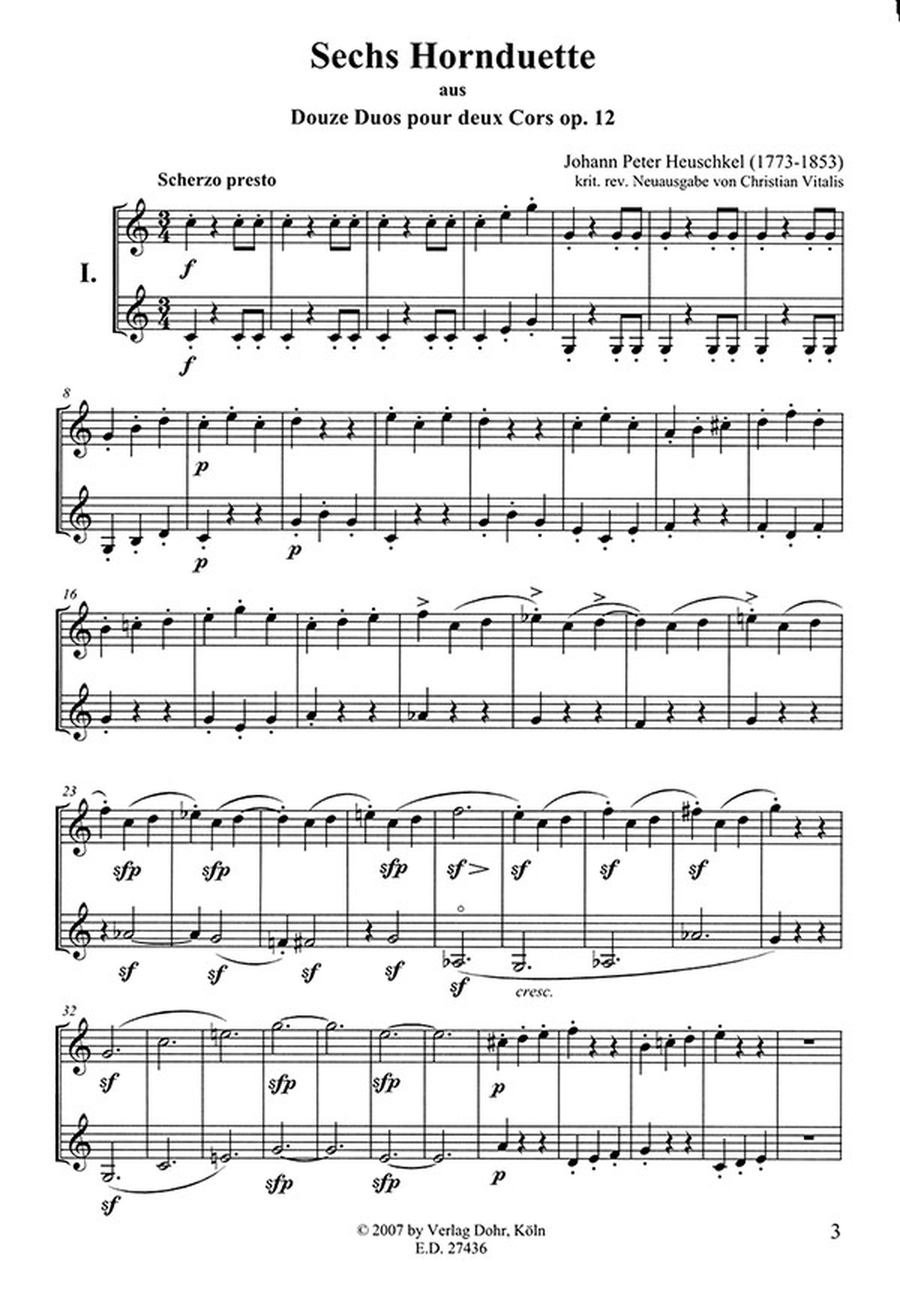 Six Duos pour deux Cors op. 12 Brass Duet scores gallery preview page 2