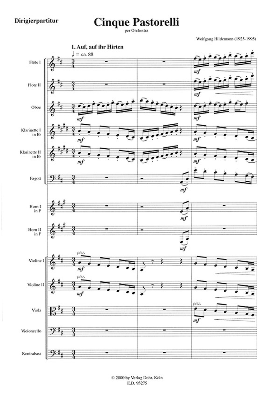 Cinque Pastorelli per Orchestra (1991) Orchestra scores gallery preview page 2