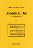 Sonate B-Dur für Violine und Klavier (1921)