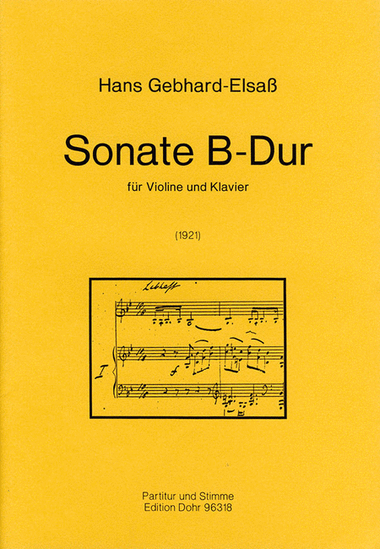 Sonate B-Dur (1921)