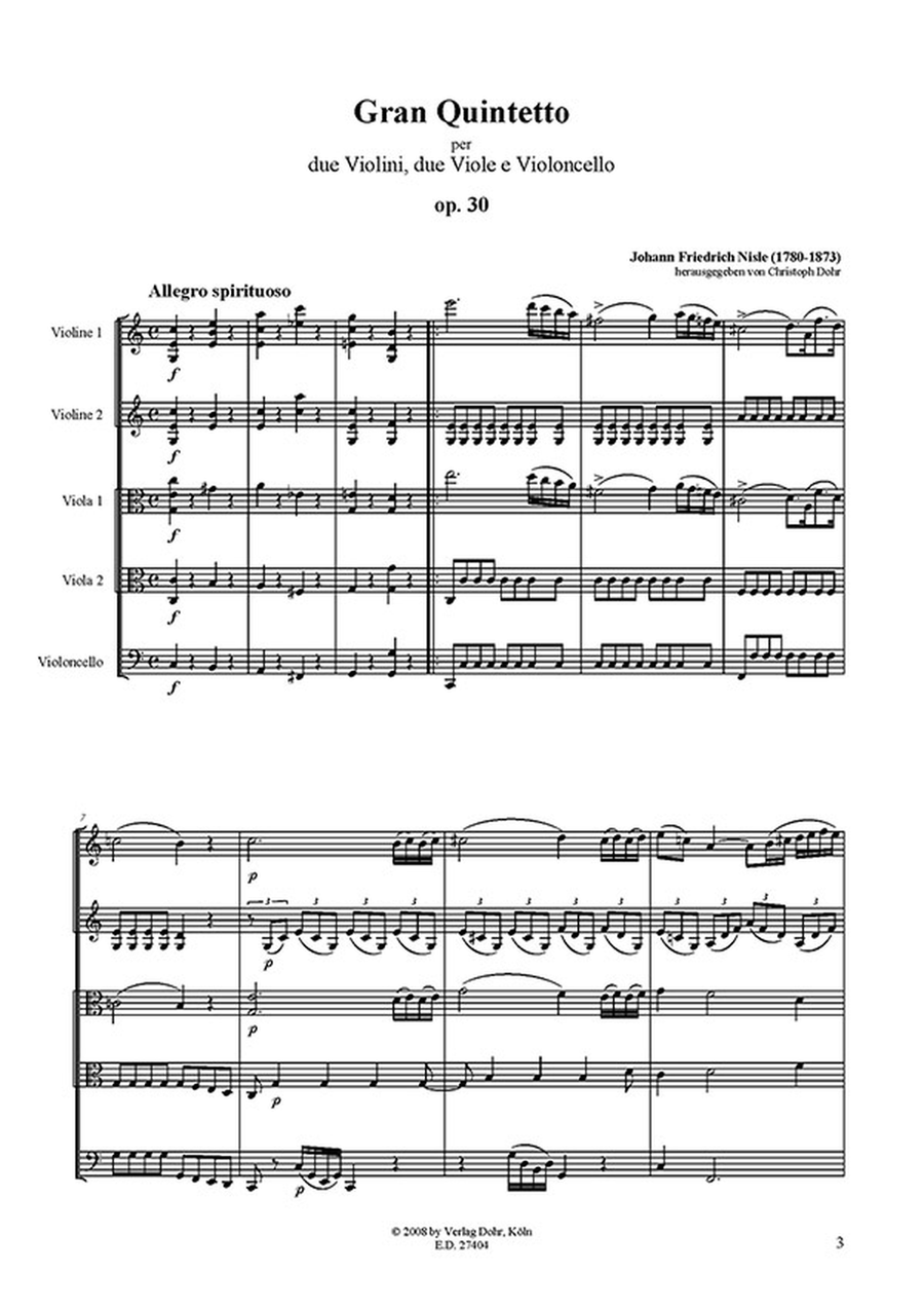 Gran Quintetto für 2 Violinen, 2 Violen und Violoncello C-Dur op. 30 String Quintet scores gallery preview page 2