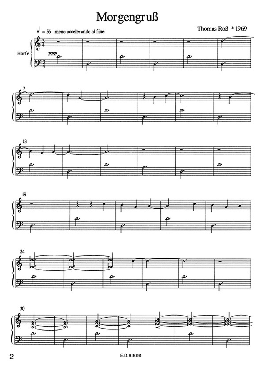 Morgengruß für Harfe (1993) Harp scores gallery preview page 2