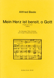 Mein Herz ist bereit, o Gott für Gesang, Flöte (Violine) und Orgel (od. anderes Tasteninstrument (1994) -Psalm 57, 8-12-