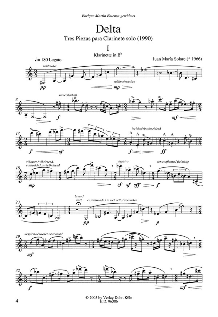 Delta / Happy Birthday, Mr. K für Klarinette solo (1990/1995) Clarinet Solo scores gallery preview page 2