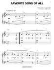Favorite Song Of All (arr. Phillip Keveren)