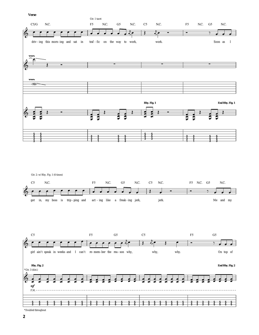 Let It All Hang Out Let It All Hang Out Acoustic Guitar scores gallery preview page 2