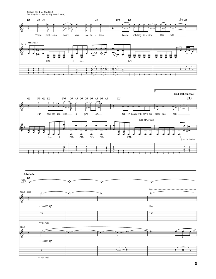 Impending Doom Impending Doom Acoustic Guitar scores gallery preview page 3