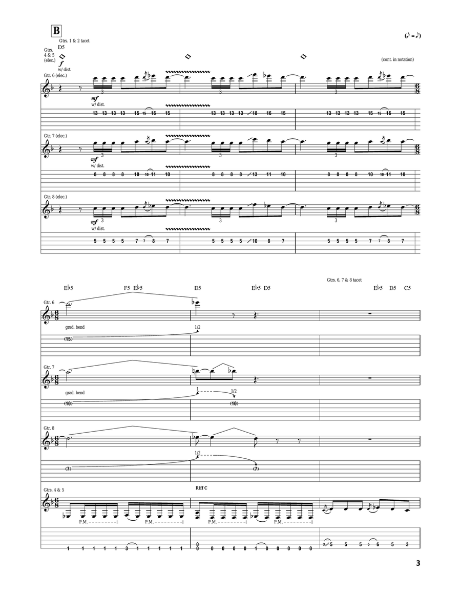 Implements Of Destruction Acoustic Guitar scores gallery preview page 3