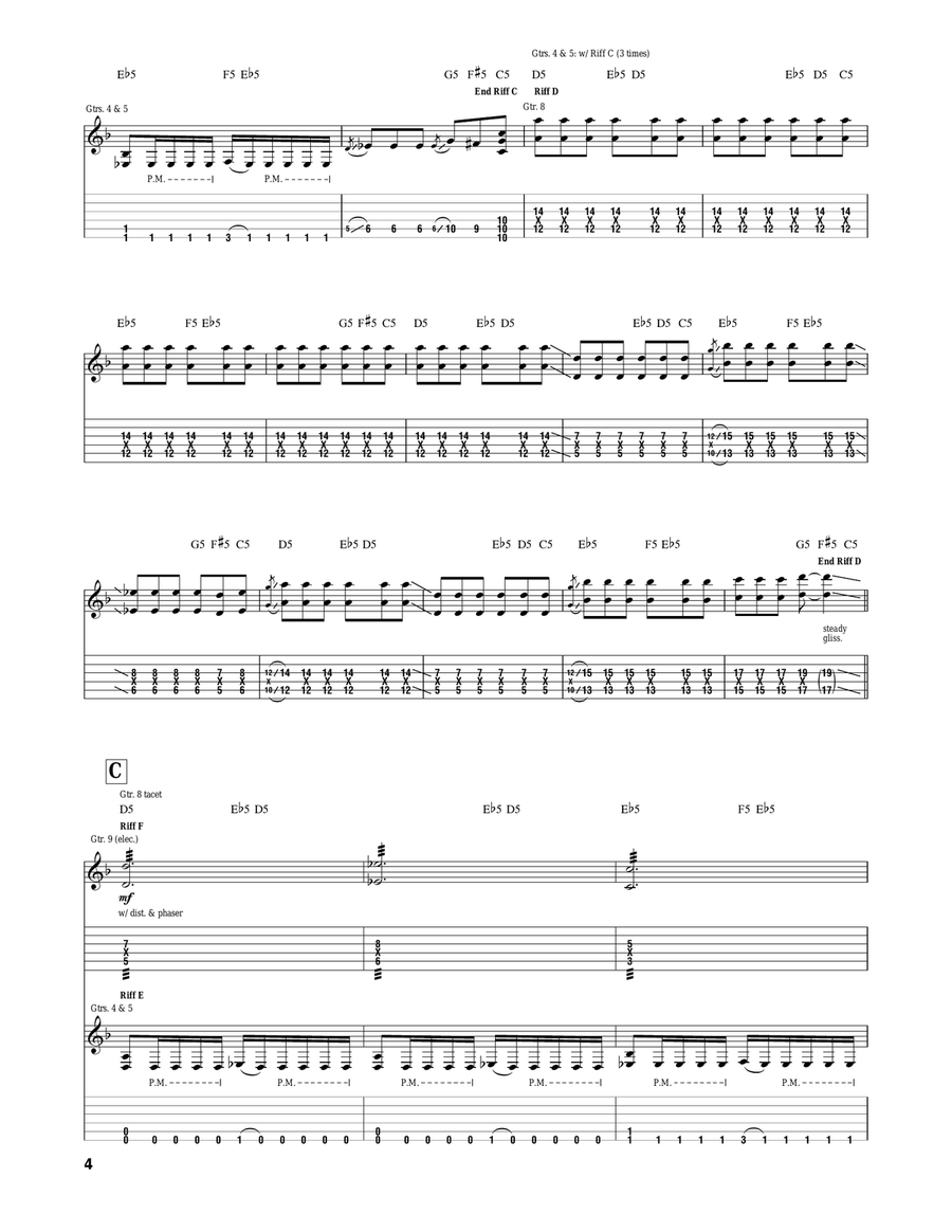 Implements Of Destruction Acoustic Guitar scores gallery preview page 4