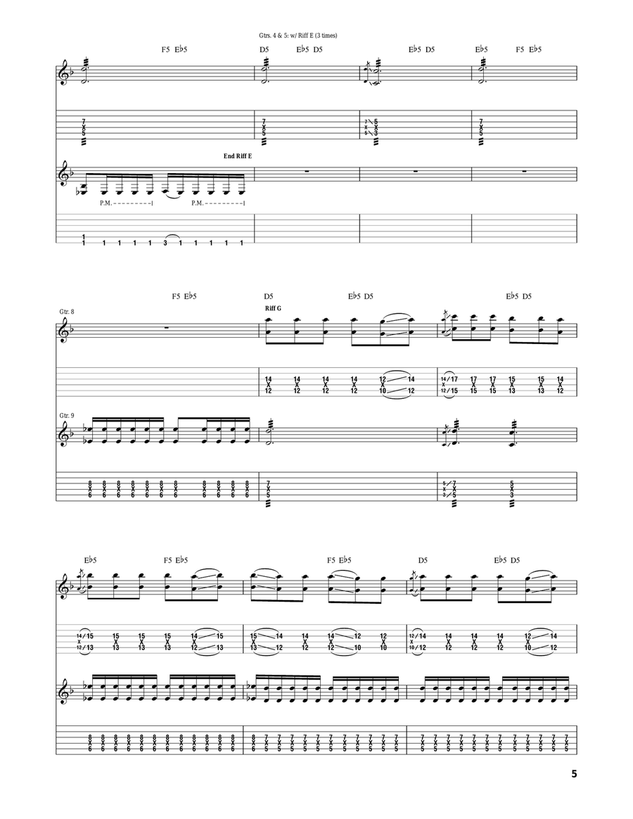 Implements Of Destruction Acoustic Guitar scores gallery preview page 5