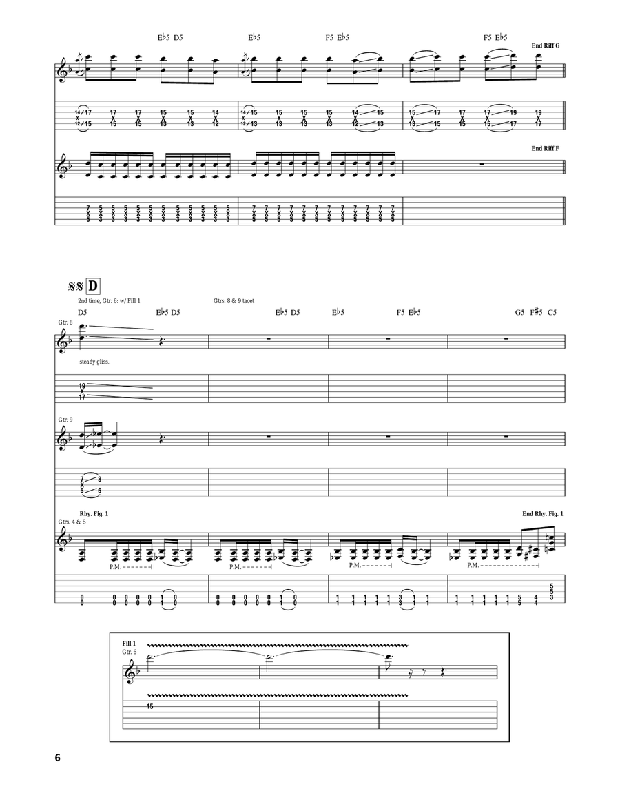Implements Of Destruction Acoustic Guitar scores gallery preview page 6