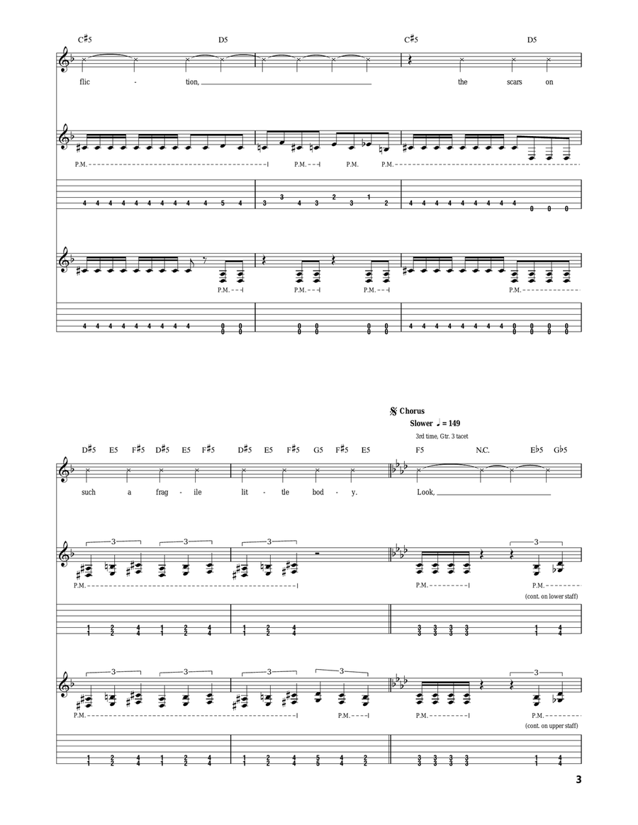 Inside The Horror Inside The Horror Acoustic Guitar scores gallery preview page 3