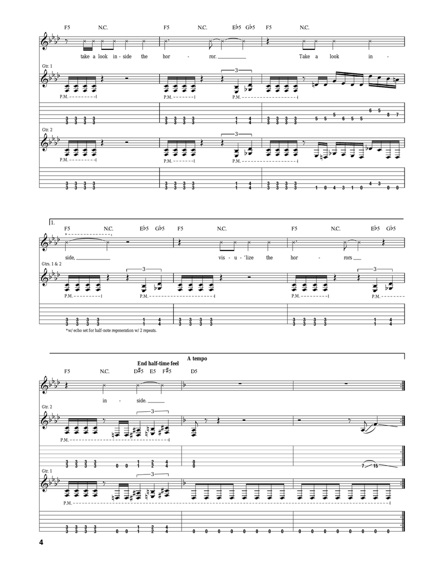 Inside The Horror Inside The Horror Acoustic Guitar scores gallery preview page 4