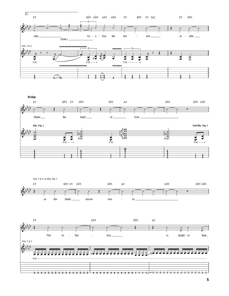 Inside The Horror Inside The Horror Acoustic Guitar scores gallery preview page 5