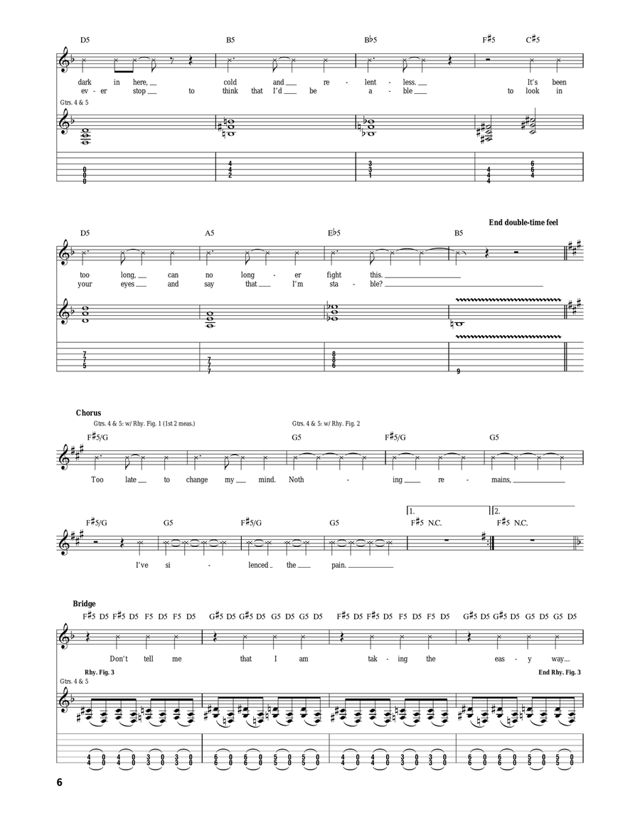 Nothing Remains Nothing Remains Acoustic Guitar scores gallery preview page 6