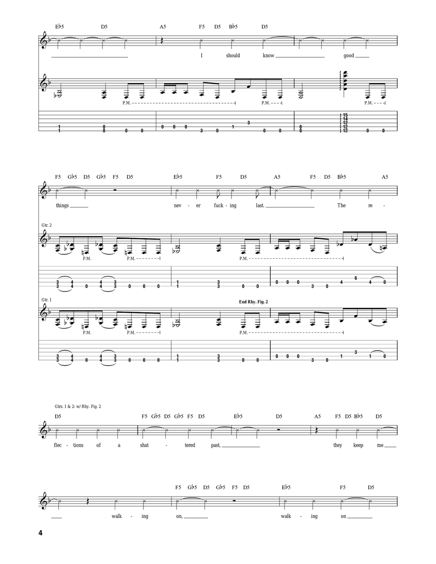 On Broken Glass On Broken Glass Acoustic Guitar scores gallery preview page 4