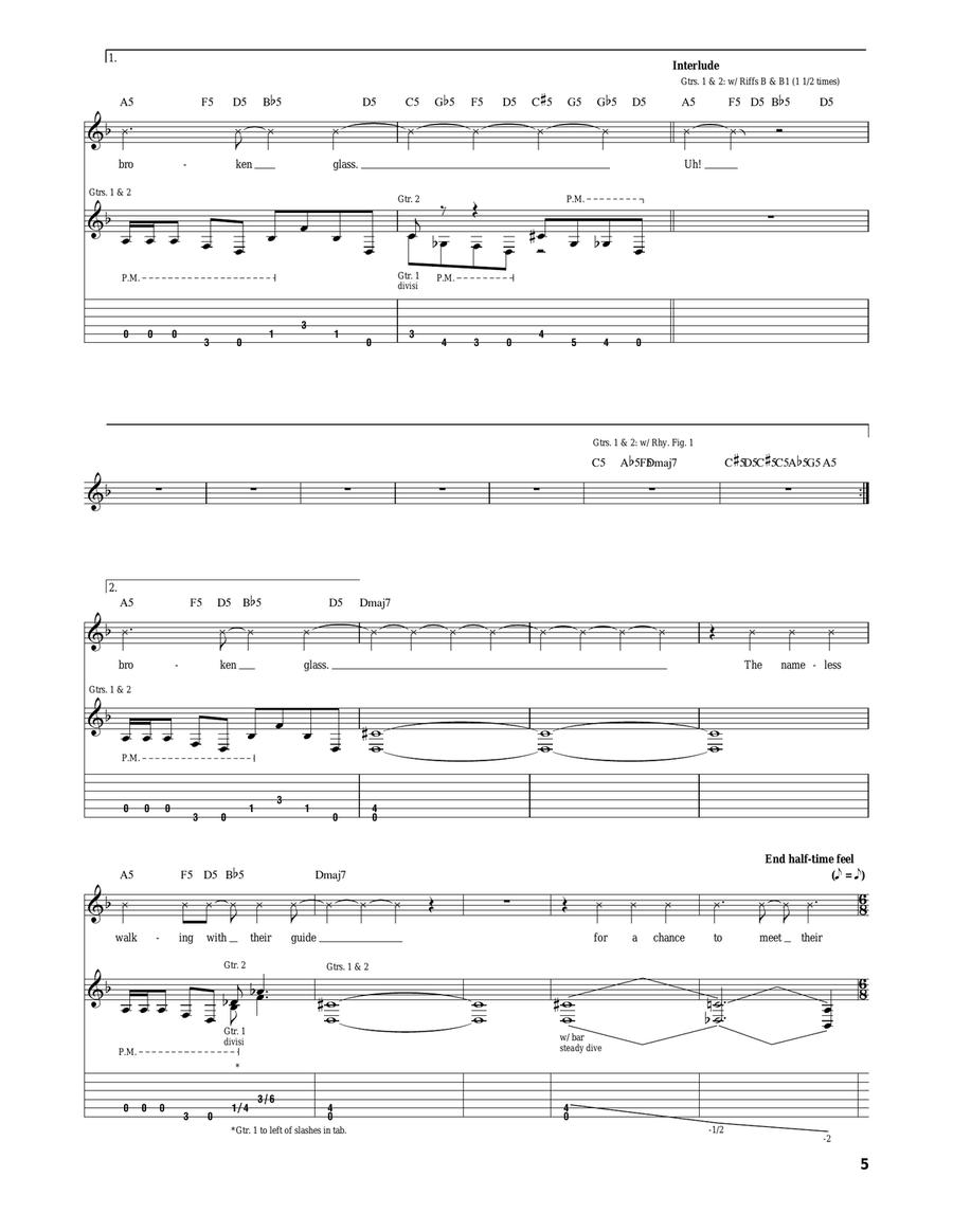 On Broken Glass On Broken Glass Acoustic Guitar scores gallery preview page 5