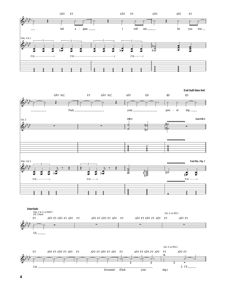 Power Trip Power Trip Acoustic Guitar scores gallery preview page 4