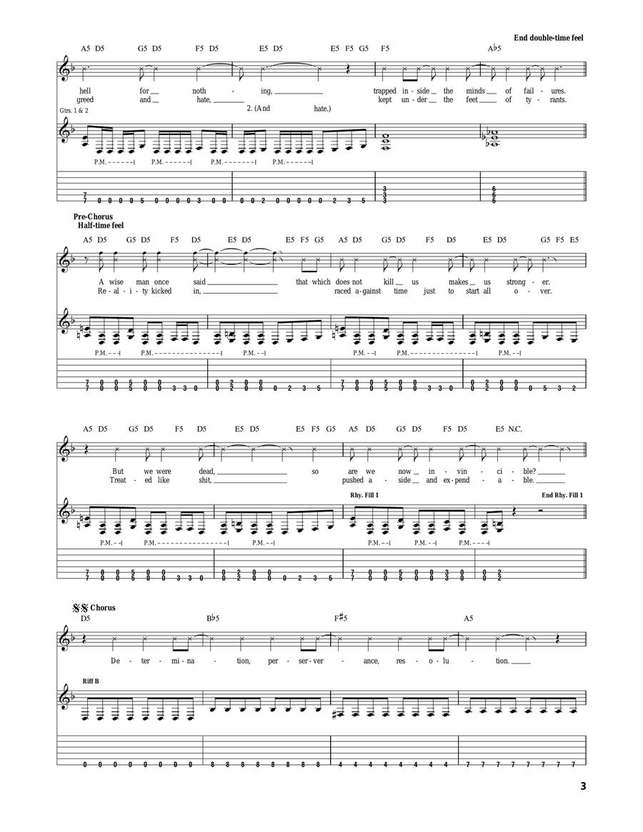 Resurrection Resurrection Acoustic Guitar scores gallery preview page 3