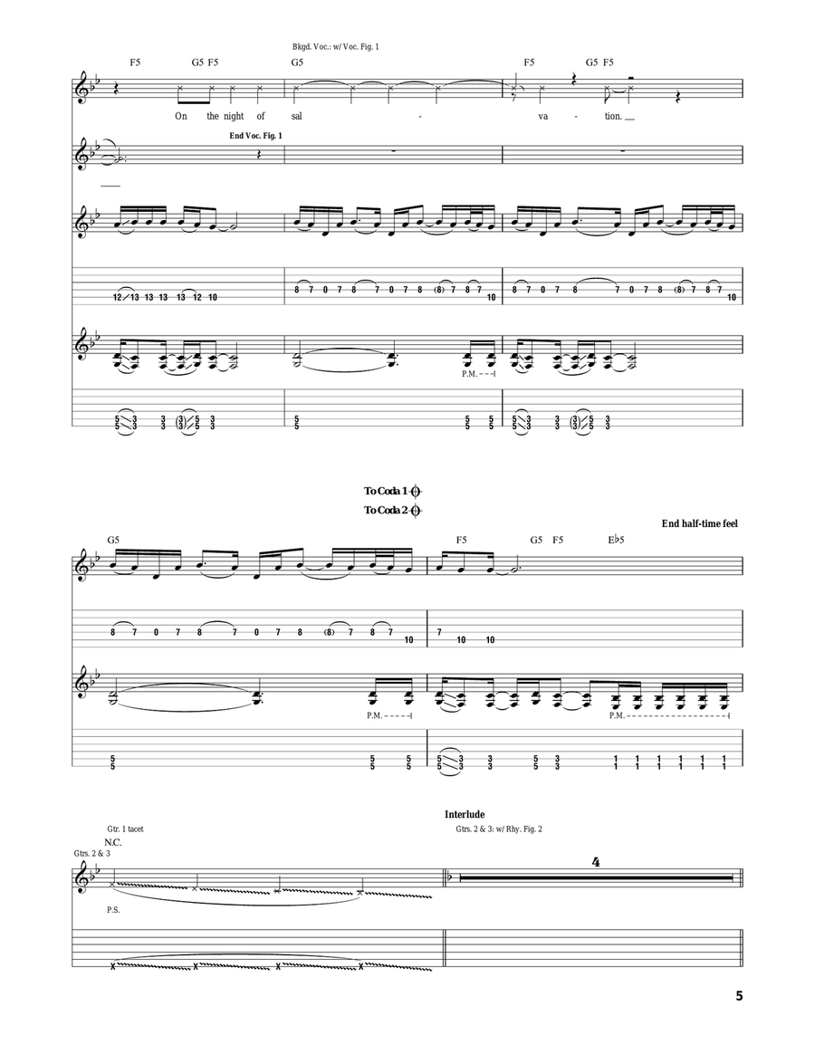 Salvation Salvation Acoustic Guitar scores gallery preview page 5