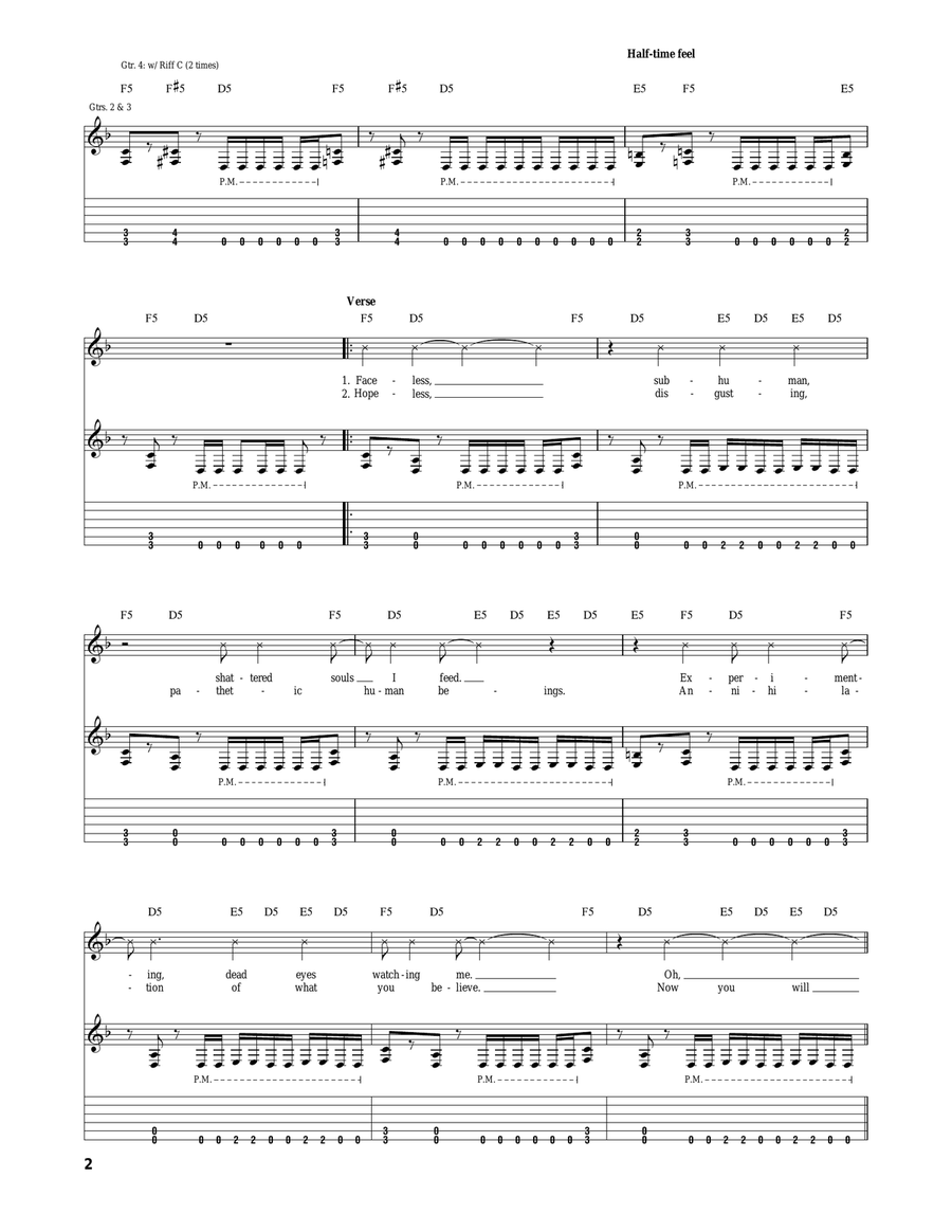 Secrets Of The Dead Secrets Of The Dead Acoustic Guitar scores gallery preview page 2