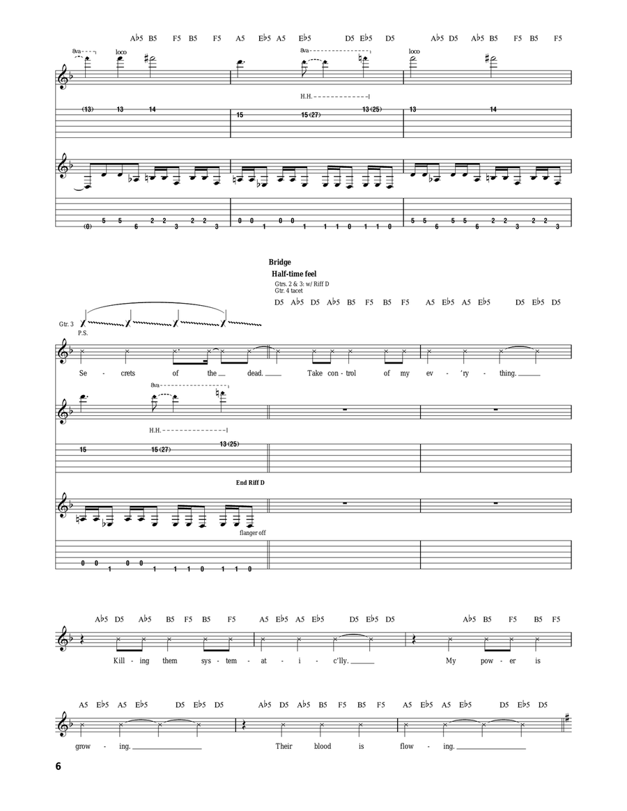 Secrets Of The Dead Secrets Of The Dead Acoustic Guitar scores gallery preview page 6