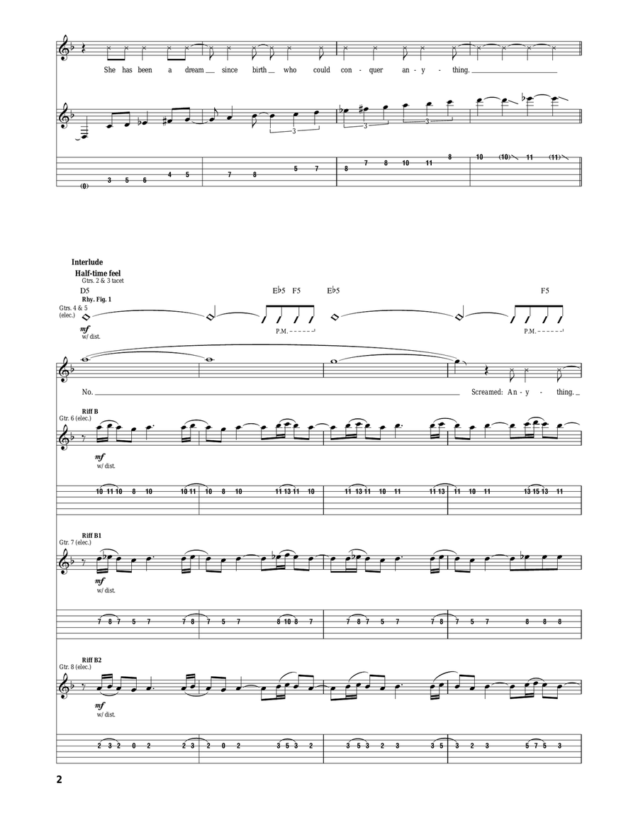 Six Six Acoustic Guitar scores gallery preview page 2