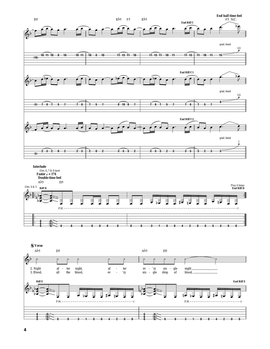 Six Six Acoustic Guitar scores gallery preview page 4