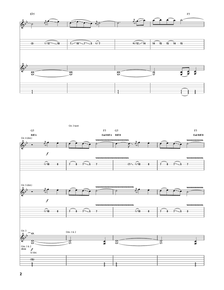 The Venom Inside The Venom Inside Acoustic Guitar scores gallery preview page 2