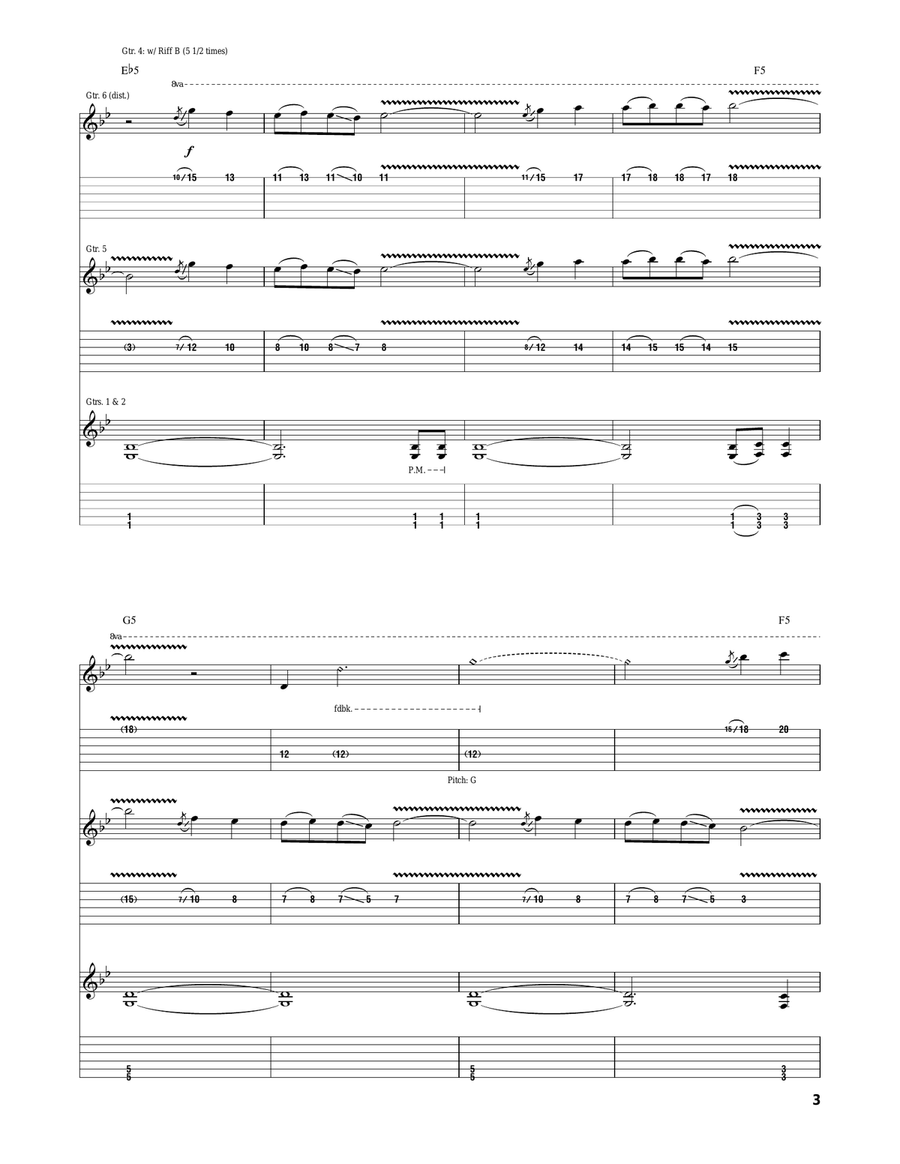 The Venom Inside The Venom Inside Acoustic Guitar scores gallery preview page 3