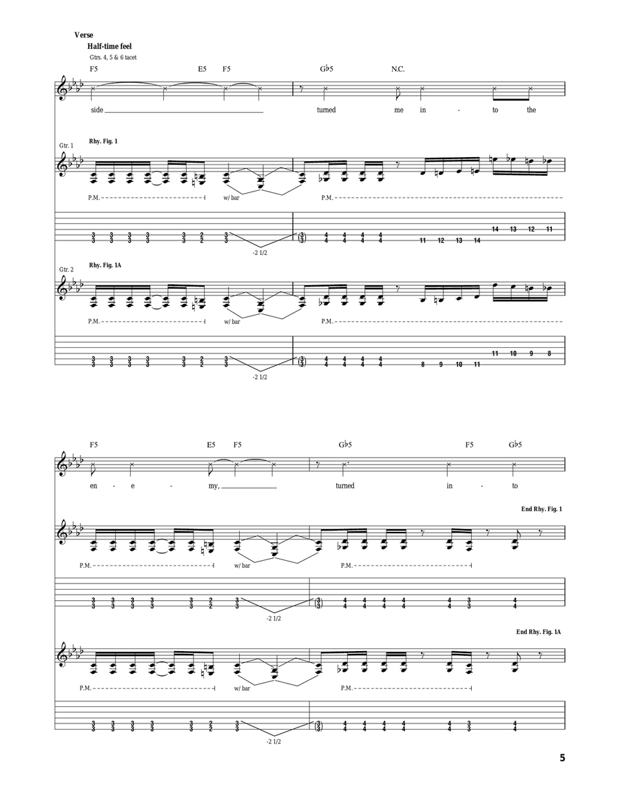 The Venom Inside The Venom Inside Acoustic Guitar scores gallery preview page 5