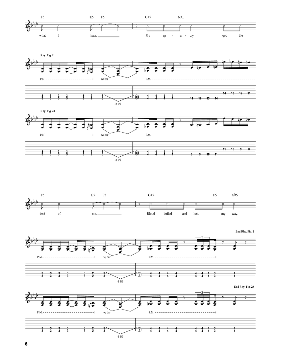 The Venom Inside The Venom Inside Acoustic Guitar scores gallery preview page 6