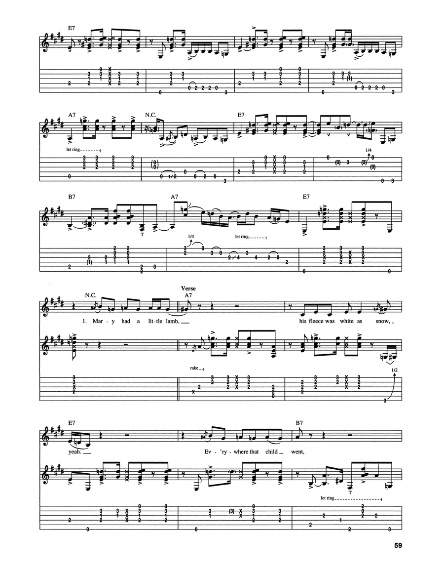 Mary Had A Little Lamb Mary Had A Little Lamb Acoustic Guitar scores gallery preview page 2