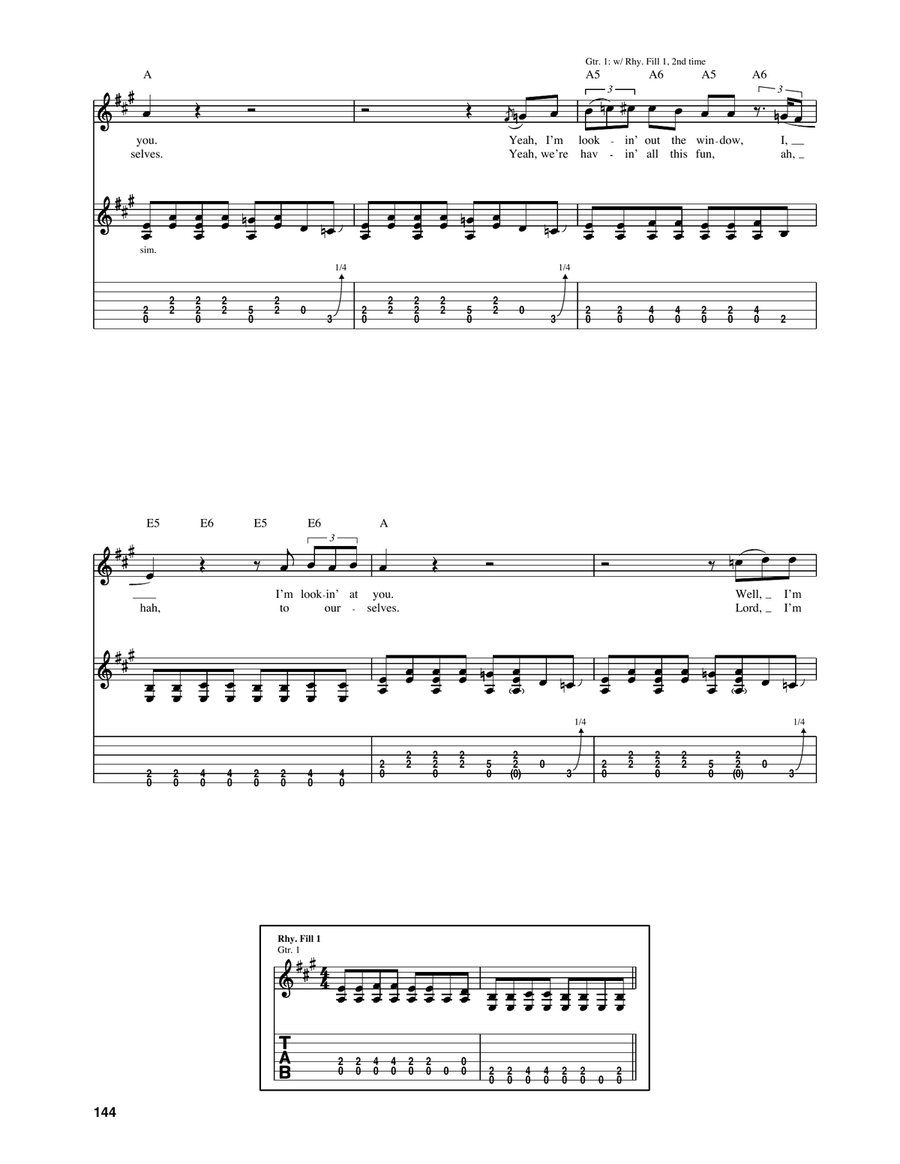 Lookin' Out The Window Lookin' Out The Window Acoustic Guitar scores gallery preview page 2