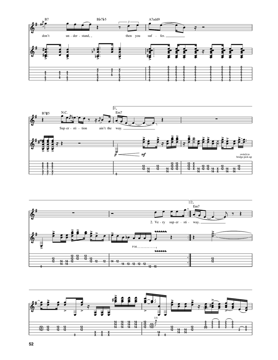 Superstition Superstition Acoustic Guitar scores gallery preview page 4