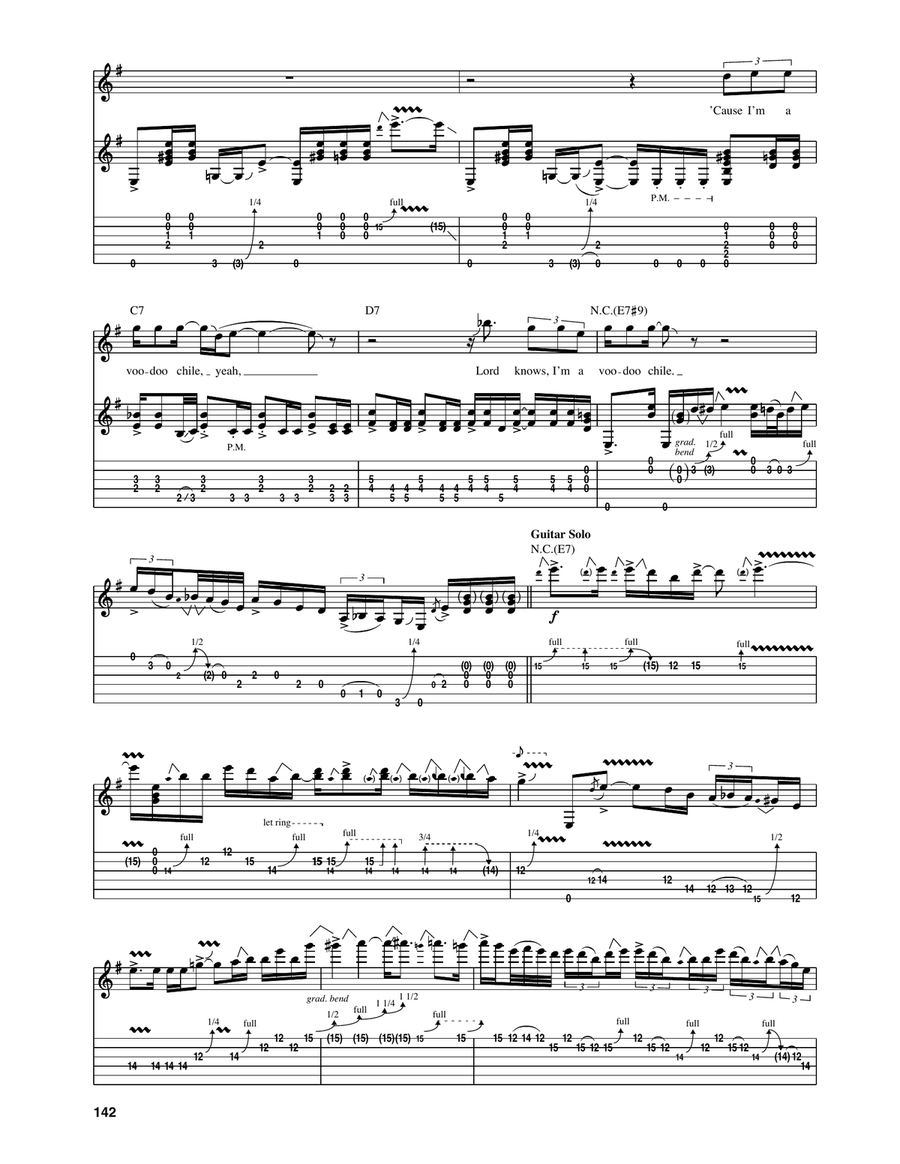 Voodoo Chile Voodoo Chile Acoustic Guitar scores gallery preview page 4