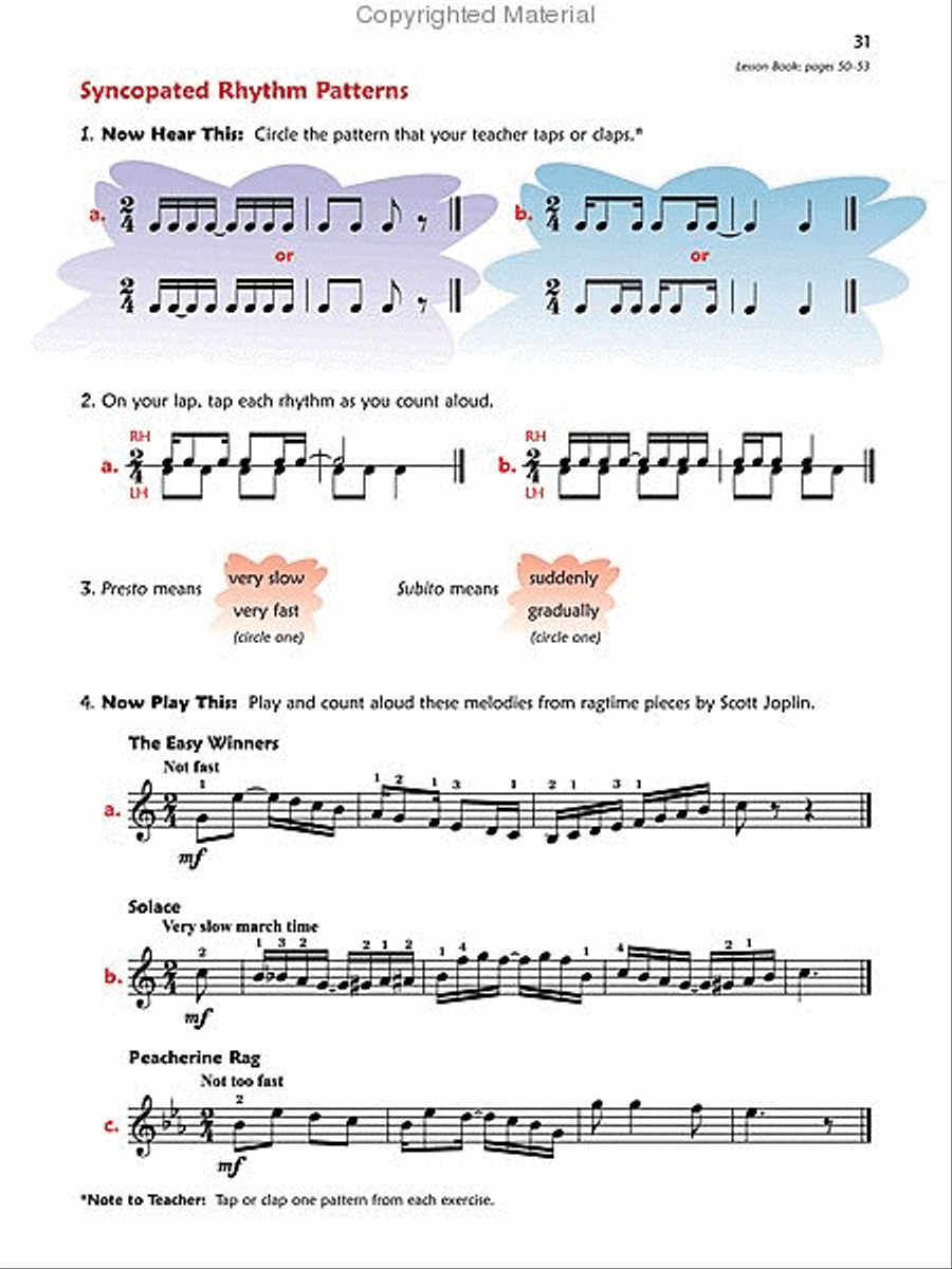 Premier Piano Course, Lesson, Theory & Performance 6 (Value Pack) Piano Method scores gallery preview page 6