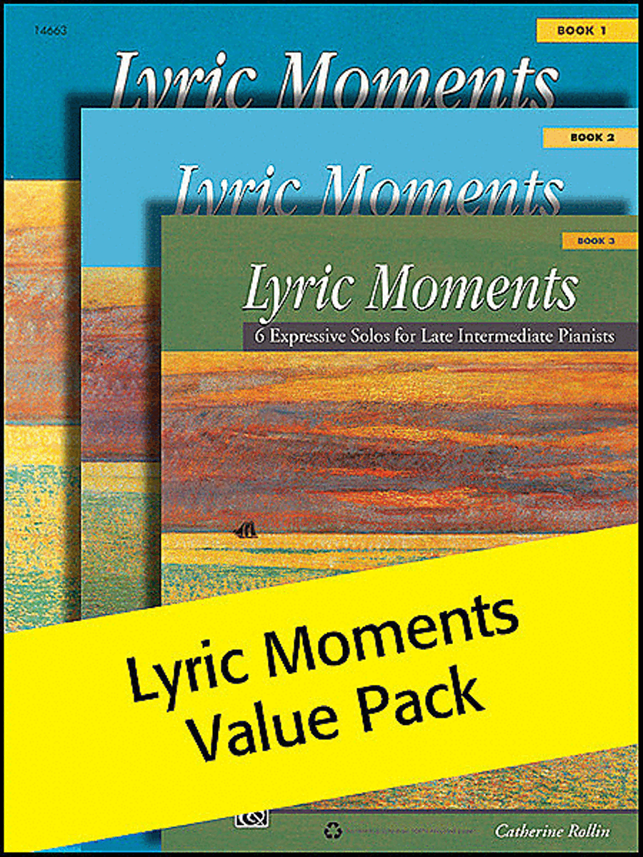 Lyric Moments 1-3 (Value Pack) Piano Solo scores gallery preview page 1