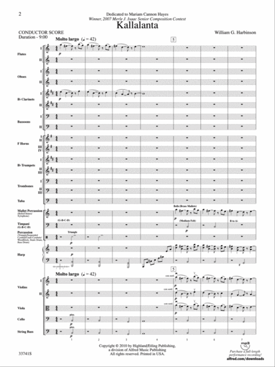 Kallalanta Full Orchestra scores gallery preview page 2