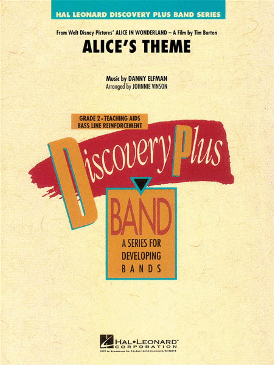 Alice's Theme (from Alice in Wonderland) Concert Band scores gallery preview page 1