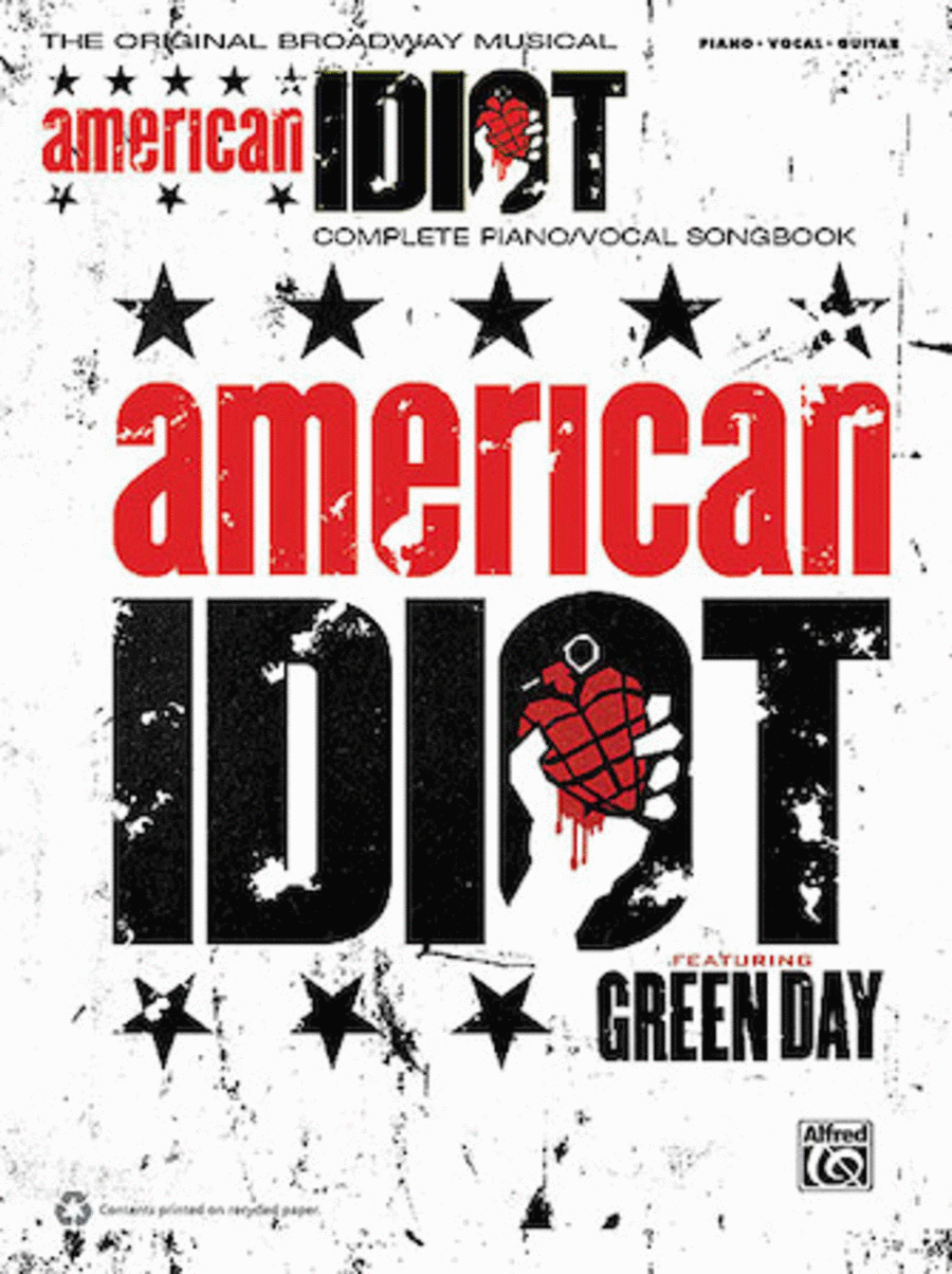 American Idiot – The Musical Piano, Vocal, Guitar scores gallery preview page 1