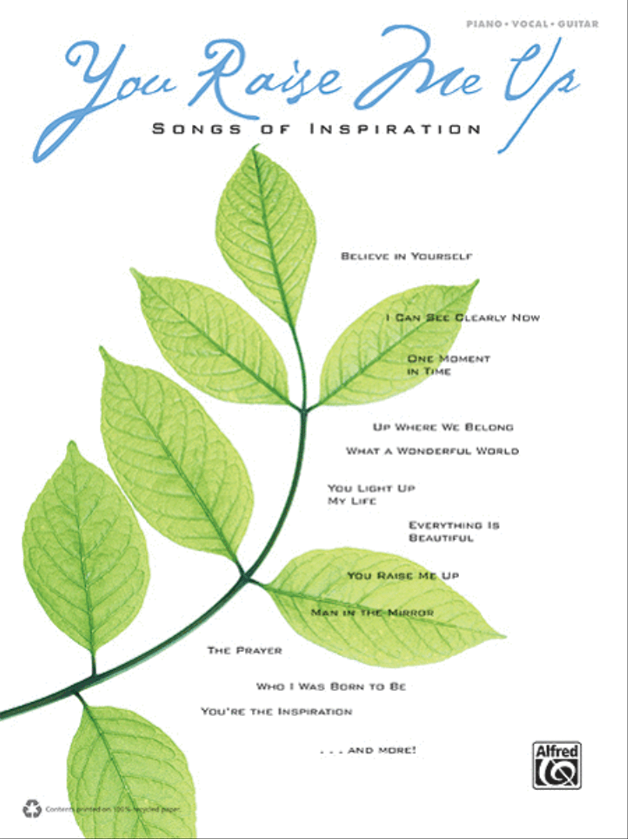 You Raise Me Up -- Songs of Inspiration Piano, Vocal, Guitar scores gallery preview page 1