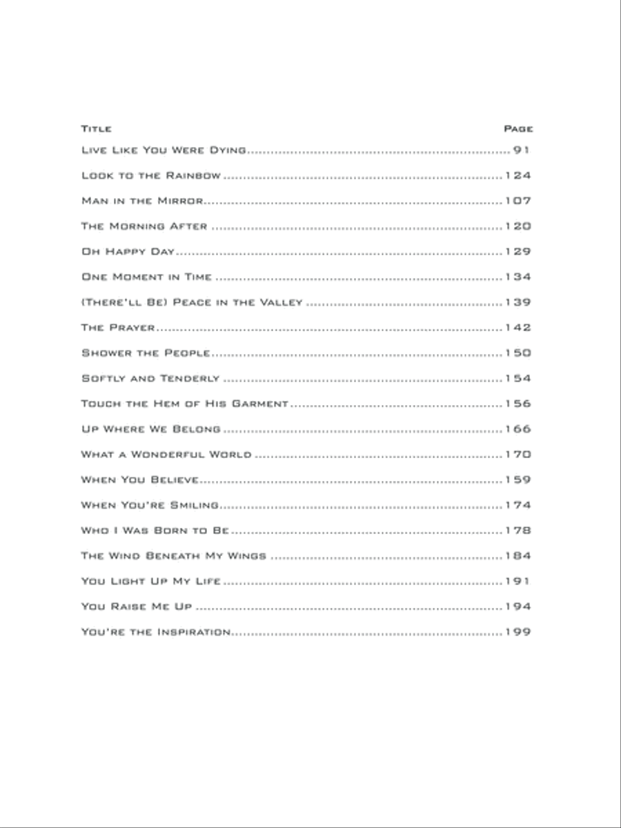 You Raise Me Up -- Songs of Inspiration Piano, Vocal, Guitar scores gallery preview page 4