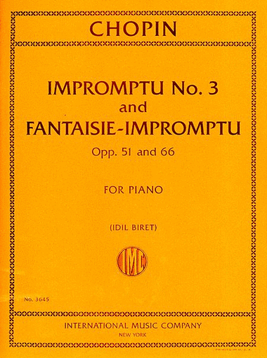 Impromptu No. 3 In G Flat Major, Opus 51 And Fantaisie-Impromptu In C Sharp Minor, Opus 66